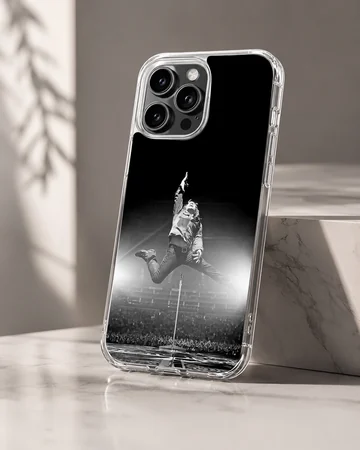 Dynamic image of Bon Jovi jumping in concert on phone case — Hero