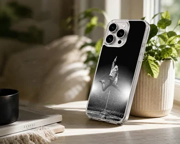 Dynamic image of Bon Jovi jumping in concert on phone case — Lifestyle