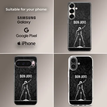 Bon Jovi silhouette design phone case — Collage