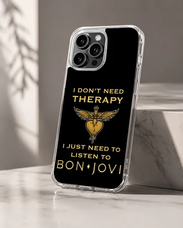 Bon Jovi bold typography design on a phone case — Hero