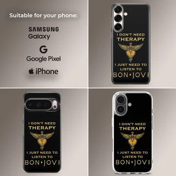 Bon Jovi bold typography design on a phone case — Collage