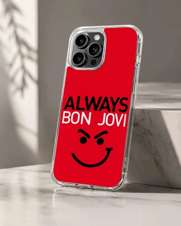 Bon Jovi Always design with bold text on phone case