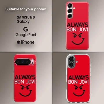 Bon Jovi Always design with bold text on phone case — Collage
