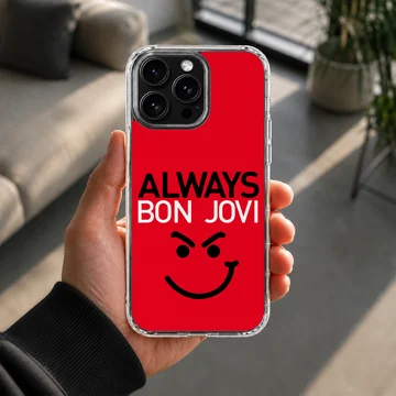 Bon Jovi Always design with bold text on phone case — Lifestyle