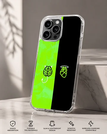 Brain and Heart digital illustration phone case — Specs