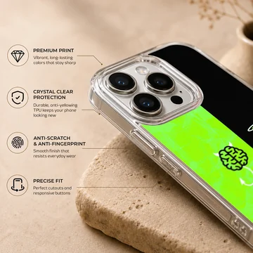 Brain and Heart digital illustration phone case — Info