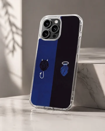Brain and Heart design on a phone case, featuring abstract artwork — Hero