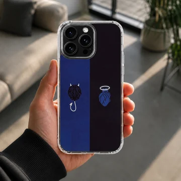 Brain and Heart design on a phone case, featuring abstract artwork — Lifestyle