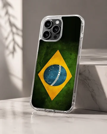 Brazil flag design on a phone case — Hero