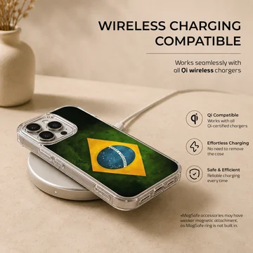 Brazil flag design on a phone case — Charging