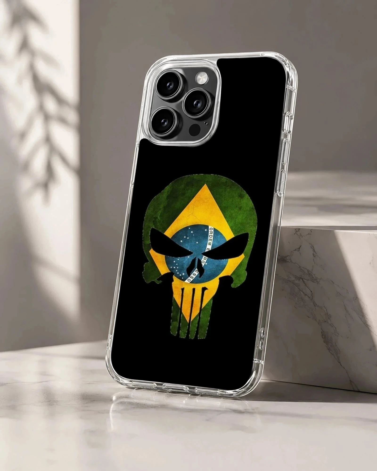 Brazil flag illustration on phone case