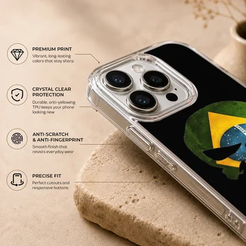 Brazil flag illustration on phone case — Info