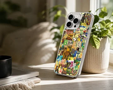 Vibrant phone case featuring Brazil flag collage design. — Lifestyle