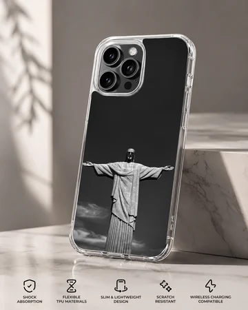 Brazil Flag phone case featuring an iconic symbol in black and white — Specs