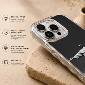 Brazil Flag phone case featuring an iconic symbol in black and white — Info