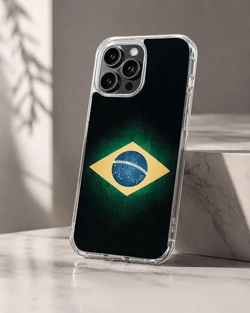 Brazil flag design on a phone case — Hero