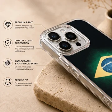 Brazil flag design on a phone case — Info