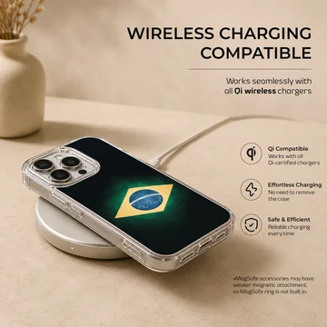 Brazil flag design on a phone case — Charging