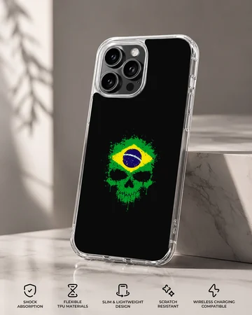 Abstract Brazil flag design on phone case — Specs
