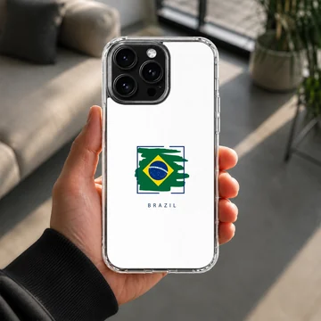 Brazil flag design on phone case. — Lifestyle