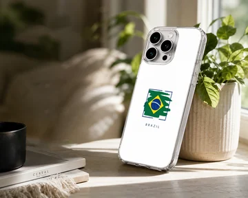 Brazil flag design on phone case. — Lifestyle