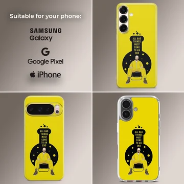 Breaking Bad artwork with iconic symbol phone case — Collage