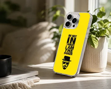 Breaking Bad phone case with iconic quote design in yellow and black. — Lifestyle