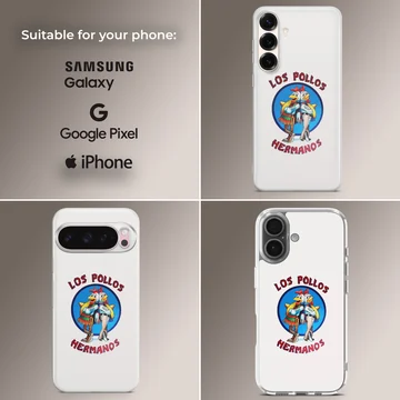 Breaking Bad Los Pollos Hermanos design on phone case — Collage