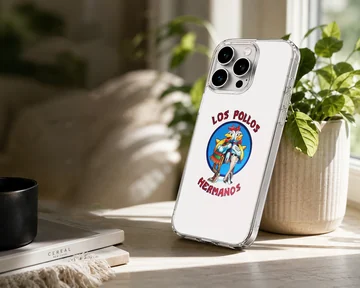 Breaking Bad Los Pollos Hermanos design on phone case — Lifestyle