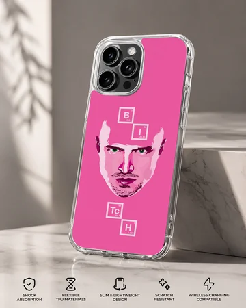Breaking Bad art design phone case featuring iconic face in bold colors. — Specs