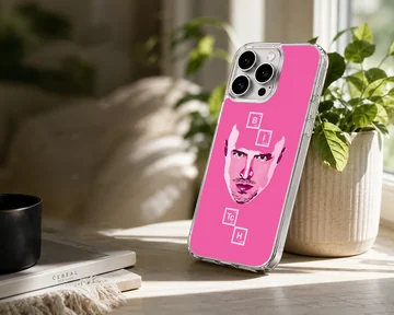 Breaking Bad art design phone case featuring iconic face in bold colors. — Lifestyle