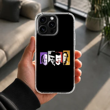 Breaking Bad phone case featuring iconic cast illustration — Lifestyle