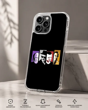 Breaking Bad phone case featuring iconic cast illustration — Specs