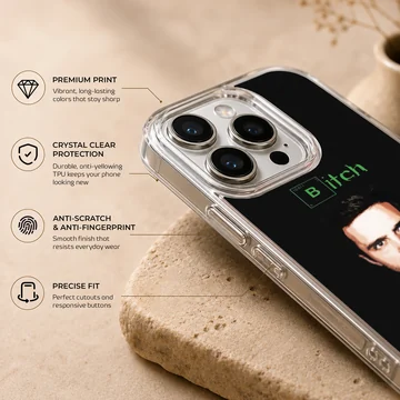Breaking Bad design featuring iconic character on phone case — Info
