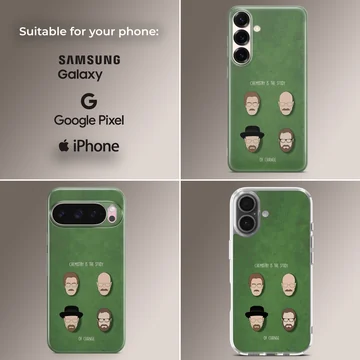 Breaking Bad iconic art and typography phone case. — Collage