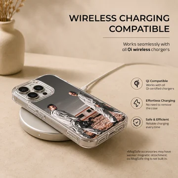 Breaking Bad characters with RV and desert scene phone case — Charging