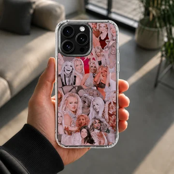 Britney Spears collage design on phone case — Lifestyle