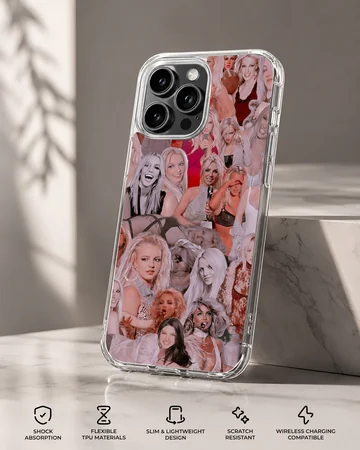 Britney Spears collage design on phone case — Specs