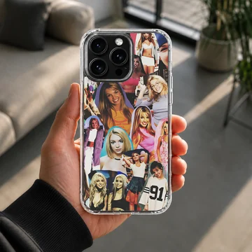 Collage of Britney Spears images on phone case — Lifestyle