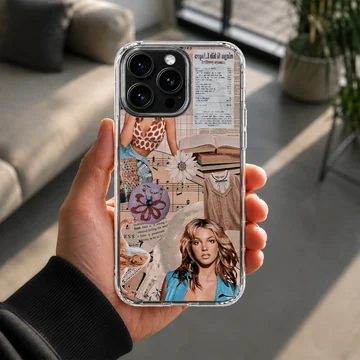Digital collage featuring Britney Spears imagery on phone case. — Lifestyle