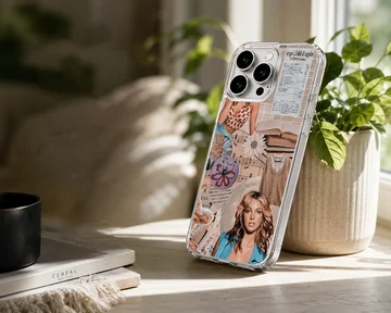 Digital collage featuring Britney Spears imagery on phone case. — Lifestyle
