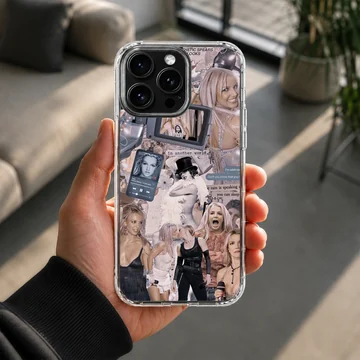 Britney Spears collage artwork on phone case — Lifestyle