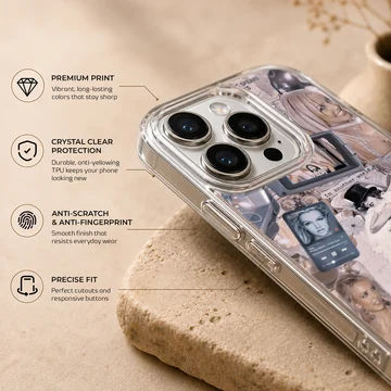 Britney Spears collage artwork on phone case — Info