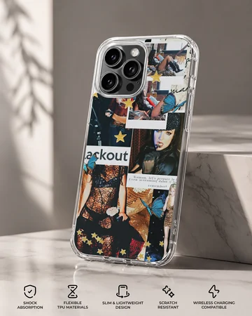 Collage of Britney Spears photo montage phone case — Specs