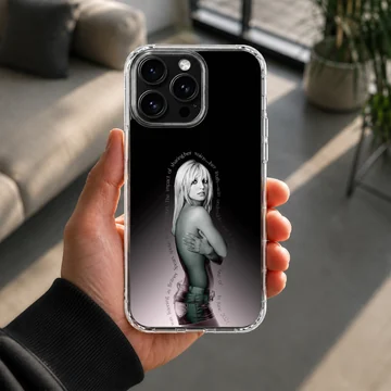 Britney Spears tribute design on a phone case, featuring a nostalgic image. — Lifestyle