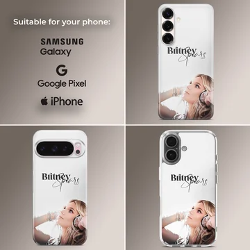 Britney Spears photographic design on a phone case — Collage