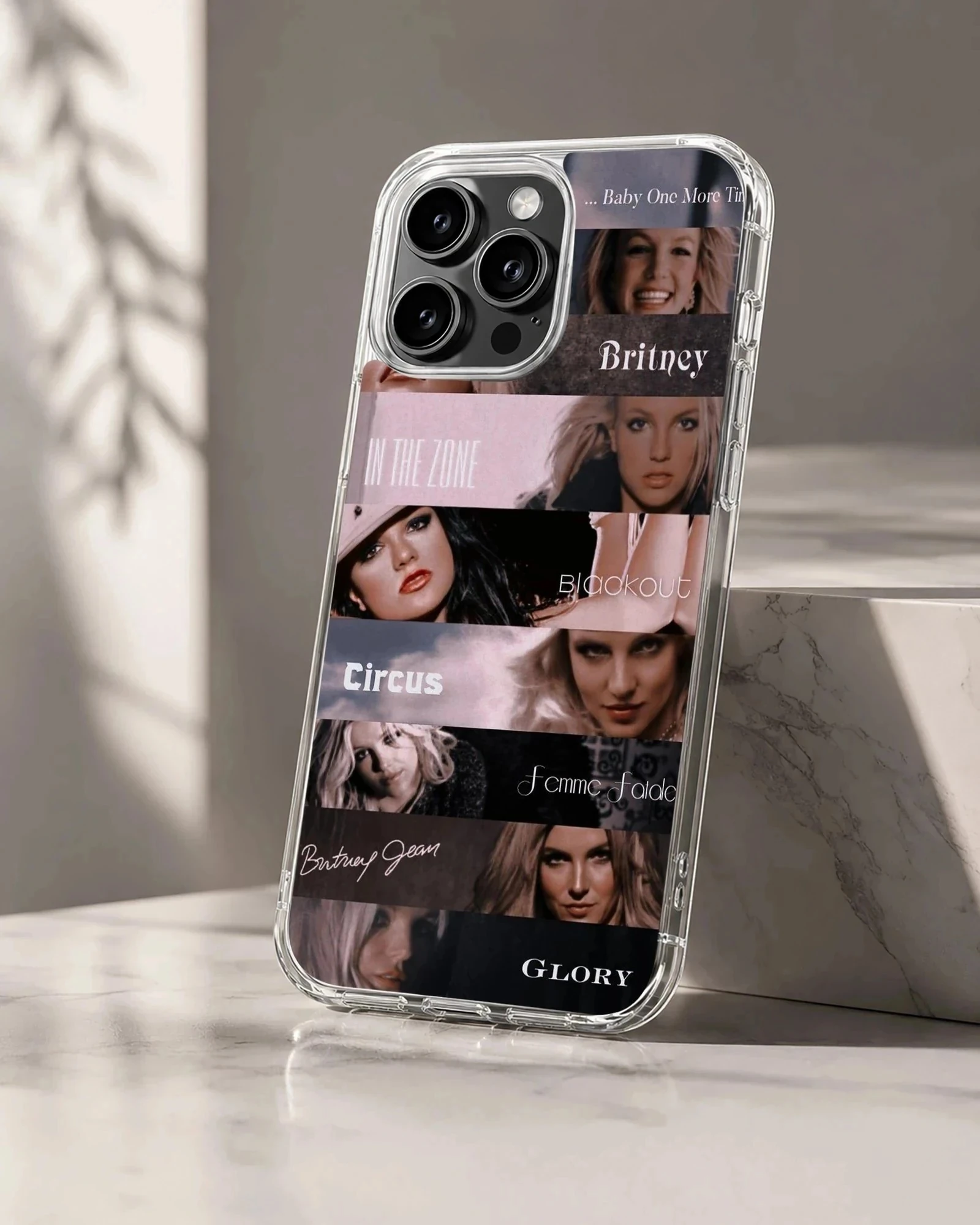 Britney Spears tribute collage on phone case