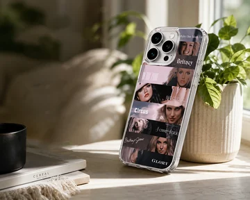 Britney Spears tribute collage on phone case — Lifestyle