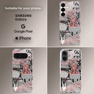 Collage of iconic Britney Spears moments on phone case — Collage
