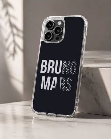 Bruno Mars bold black and white typography phone case — Hero